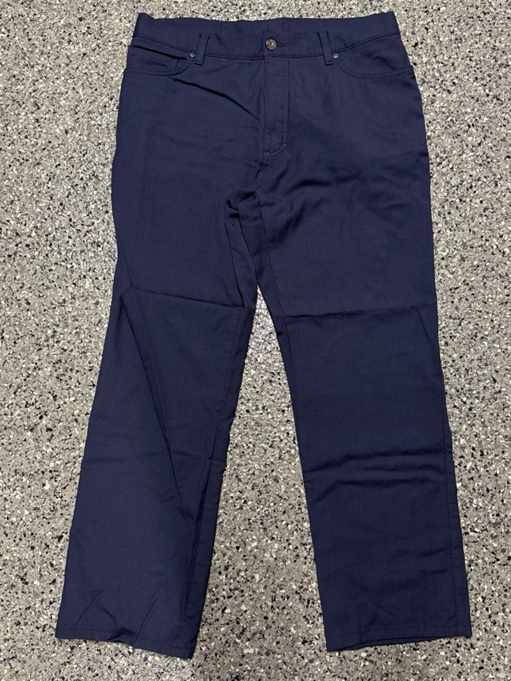 Ermenegildo Zegna Navy Blue Chinos